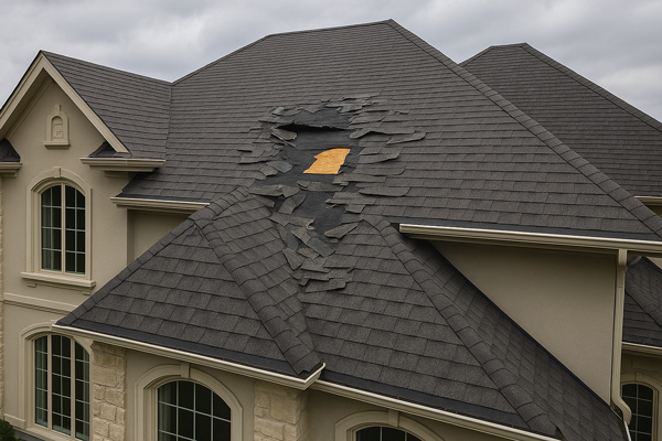 Before emergency roof repair